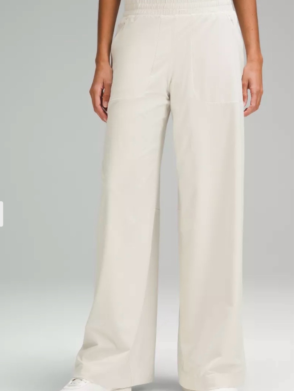 lululemon athletica Wide-Leg Pants in Light Cream